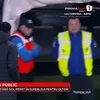 Nsimba a plecat de pe bancă în timpul meciului cu Sepsi și s-a întors după un minut. Foto: Captură Prima Sport