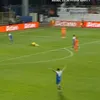 Gafa lui Batubinsika la golul marcat de Gloria Bistrița / foto: capturi Prima Sport