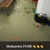 Vestiarul lăsat în dezordine de FCSB după meciul cu aGloria Bistrița. Foto: captură WhatsApp / Eugen Cosma
