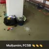 Vestiarul lăsat în dezordine de FCSB după meciul cu aGloria Bistrița. Foto: captură WhatsApp / Eugen Cosma