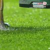 Gazonul de pe stadionul „Ilie Oană”, în stare proastă. Foto: captură Prima Sport 1