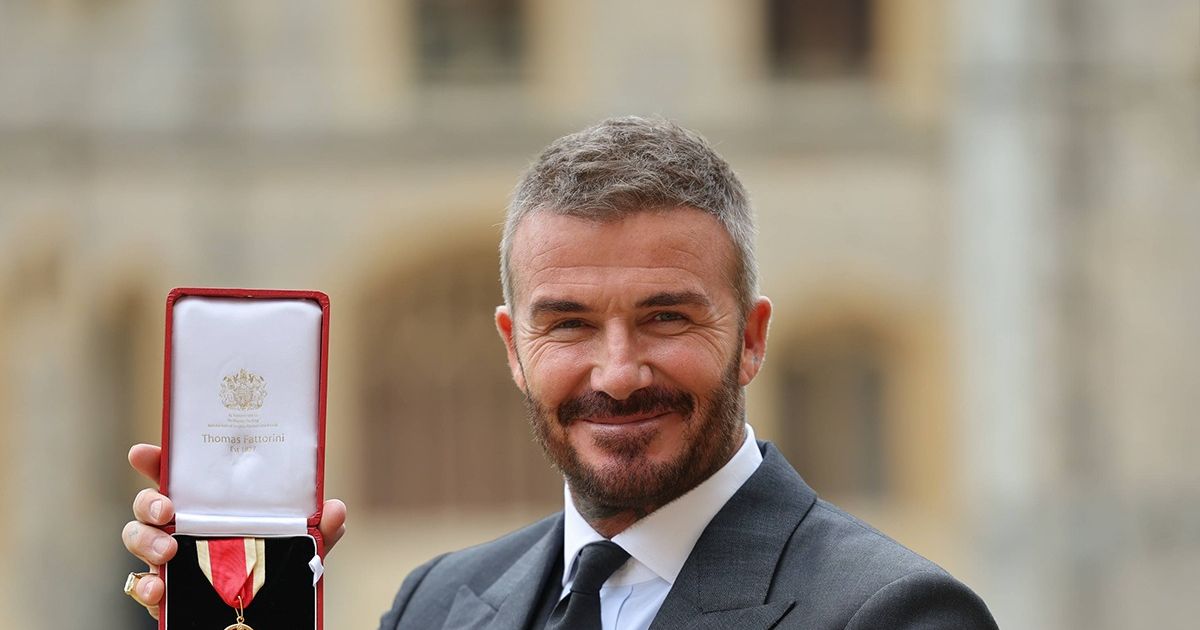 Sir David Beckham Fostul internațional englez a primit titlul de ...