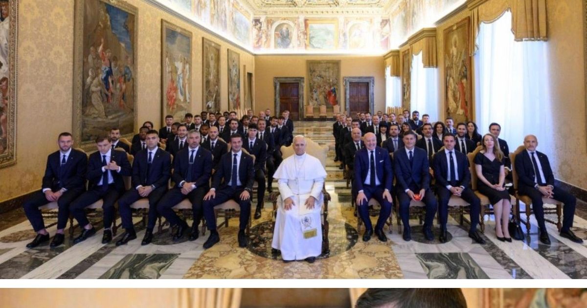 Chivu și Inter, primiți la Vatican! FOTO. Papa Leon al XIV