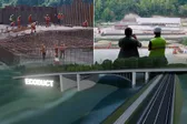 VIDEOREPORTAJ Cel mai lat pod din România pe care nu vor circula niciodată mașini. E pe autostrada Sibiu – Pitești și rezolvă o mare problemă din munți