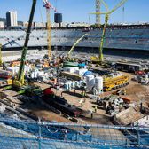 Bătaie pe Camp Nou Muncitori din România și din Albania,  conflict cu bâte și pietre  pe șantierul stadionului din Barcelona