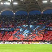 Medusa roș-albastră    VIDEO+FOTO.  Galeria FCSB, scenografie spectaculoasă:   „Fără milă!”