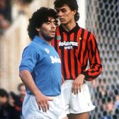 Maldini - Maradona, moment de colecție  Ce i-a spus legendarul fundaș al lui AC Milan după ce   l-a lovit de 5 ori