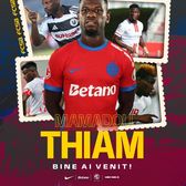 Thiam, prezentat la FCSB   Noul atacant al campioanei   a efectuat  deja primul antrenament » Ce număr va avea