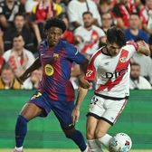 Fără VAR în prima repriză  Probleme la meciul dintre   Rayo Vallecano și Barcelona  » Lamine Yamal, penalty contestat