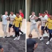 Bruscat de Cristiano Ronaldo    VIDEO.  Fanul s-a apropiat prea mult, iar starul portughez a făcut un   gest neașteptat