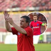 Lăcătuș îl înțeapă pe Becali  Fostul jucător, după ce Olaru a amenințat că   se lasă de fotbal:  „Nu e rău să transmită un mesaj patronului”