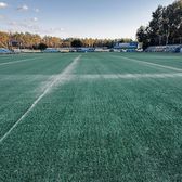 Se montează gazonul  Echipa din Superliga, tot mai aproape de revenirea acasă.   Lucrările la stadion, aproape de finalizare