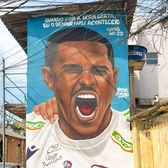 FC Argeș câștigă fani în Brazilia    Caio, pictat pe o clădire în Orașul Zâmbetelor:  „Punte neașteptată între două lumi atât de îndepărtate