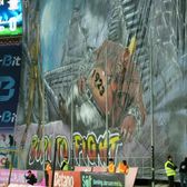 Scenografie cu tentă rasistă la Ploiești    VIDEO.    Mesajul ascuns  din spatele bannerelor făcute de ultrașii Petrolului la meciul cu Rapid