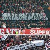 Conflict între galerii la derby    FOTO.   Aluzii   rasiste  ale dinamoviștilor + Fanii rapidiști au ripostat: „Numele vostru provoacă greață”