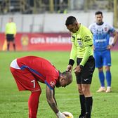 A dat gol și a fost schimbat    FOTO.  Denis Alibec   și-a făcut treaba  în prima repriză a meciului cu Gloria Bistrița, dar nu a fost de ajuns