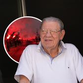 Omagiat de suporteri  Imagini impresionante de la înmormântarea lui   Emeric Ienei