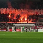 Spectacol total la Sibiu!   Scenografie superbă și atmosferă încinsă la   aniversarea de 10 ani a clubului Hermannstadt