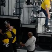 Violențe în Liga Florilor!    FOTO+VIDEO.   Suporter   lovit cu pumnul  de un agent de pază: „Are doi dinți rupți!” » Reacția firmei: „Exagerează”