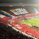 Orthodox Brothers  Mesaj special trimis de ultrașii de la Steaua Roșie:   scenografie pentru România  și răspunsul aplaudat de tot stadionul