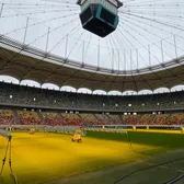 E gata Arena pentru FCSB - Dinamo?    FOTO.  Cum arată gazonul cu o zi înainte de   Derby de România.  Ce s-a întâmplat cu bucata de tavan care s-a desprins