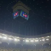 Când mai e util acoperișul?    FCSB - Dinamo  se joacă în ploaie pe Arena Națională: stadion inundat, scaune ude, acoperișul nu e folosit! 