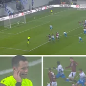 Ghinion la Craiova   FOTO. Cum   a ratat  Anzor penalty în prima repriză a meciului cu Sparta Praga 