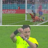Goal line technology la FCSB - Feyenoord   Golul lui Toma a fost validat instant:   semnul făcut de arbitru