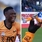 Aproape de tragedie    VIDEO.  Fotbalistul fostei campioane din   Premier League  era să-și rupă gâtul la bucuria de după gol