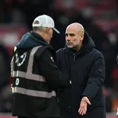 Guardiola recidivează    FOTO:  Antrenorul lui Manchester City,   moment tensionat  după victorie » L-a privit cu dispreț