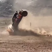 Accident teribil la Dakar!    FOTO.  O mașină   s-a răsturnat violent   din cauza unei greșeli a organizatorilor » Pilotul avertizase că se va întâmpla asta