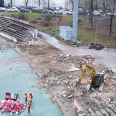 Au accelerat demolarea    FOTO.  Cum arată   stadionul Dinamo  la 9 zile de la startul lucrărilor: „Din ce în ce mai multe utilaje”