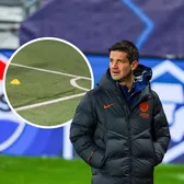 S-a ondulat terenul!    FOTO:  Interul lui Chivu,   dificultăți cu sinteticul  din Norvegia, înaintea duelului cu Bodo/Glimt din UCL