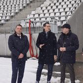 În vizită la arena de 55 de milioane €  Răzvan Burleanu,  la noul stadion din România: „Va deveni un   punct de reper  pe harta fotbalului românesc”