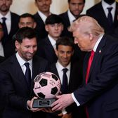 Messi, în vizită la Trump     VIDEO.  Președintele american   l-a comparat  pe starul argentinian cu Pele: „Asta mi-a spus fiul meu”