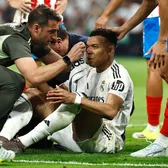 Mbappe, plin de sânge!    FOTO.   Moment șocant în La Liga. Starul lui   Real Madrid  a avut nevoie de intervenția medicilor