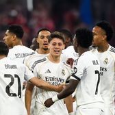 Arda Guler, ce torpilă!    FOTO:     Un nou gol fabulos al turcului, în Bayern - Real Madrid!  Șutul în vinclu, din lovitură liberă, l-a dărâmat pe Neuer!