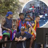 Yamal, pro-Palestina    VIDEO:  Starul de la Barcelona,   gest de impact  la sărbătorirea titlului + „Săgeți” către Real Madrid și Bellingham