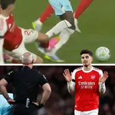 „Intrare de cartonaș roșu!”    FOTO.  Controversa care   ar putea decide titlul în Premier League.  Experții critică decizia luată în favoarea lui Arsenal