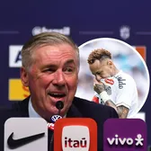 „Dacă bunica avea roți...”  Întrebare incomodă pentru Carlo Ancelotti, care   a închis subiectul Neymar  cu o replică memorabilă