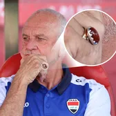 Inel special   Povestea bijuteriei sărutate de   selecționerul Irakului,  Graham Arnold, înaintea meciului cu Norvegia