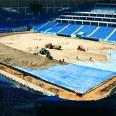 „Oblemenco”, pregătit de meciuri     VIDEO.  Stadionul Craiovei   are o nouă suprafață de joc,  folosită la CM 2026! Lucrările s-au finalizat după 40 de zile
