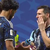 Moment viral după Anglia - Argentina    FOTO.  Sud-americanii au rămas uluiți după ce au citit   ce scria pe sticla lui Pickford.  Fața lui Messi a făcut înconjurul internetului