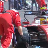 Hamilton a lovit un mecanic Ferrari!    FOTO.  Incidentul se putea transforma într-o tragedie. Ce s-a întâmplat în timpul   Marelui Premiu al Belgiei