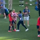 Gest șocant după finala CM 2026    VIDEO.   Dani Olmo,   lovit cu pumnul în față  de antrenorul secund al Argentinei, Roberto Ayala