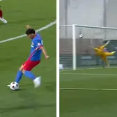 Continuă execuțiile de generic     FOTO:  Risto Radunovic a reușit un adevărat   GOLAZO   în meciul   Csikszereda - FCSB