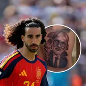 Cucurella s-a ținut de cuvânt     FOTO.  Fabulos: fundașul   și-a tatuat chipul  selecționerului Luis de la Fuente! Cum arată