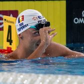 David e Goliat!   Popovici a luat aurul  în finala de 100m liber, la Europene! Imagini de la Paris: semnul făcut de român după cursă
