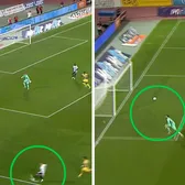 GOLAZO  Lukic   FOTO:   Gol de senzație dintr-o  poziție aproape imposibilă!  Gafă imensă făcută de portarul dat de FCSB