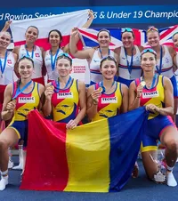 RECORD MONDIAL România a cucerit  aurul  la patru vâsle feminin, la Campionatele Mondiale de Canotaj U23